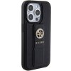 Guess GUHCP15XPGSSADK iPhone 15 Pro Max 6.7 czarny/black hardcase Grip Stand 4G Saffiano Strass
